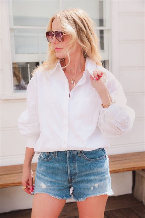 how to style oversized white button up